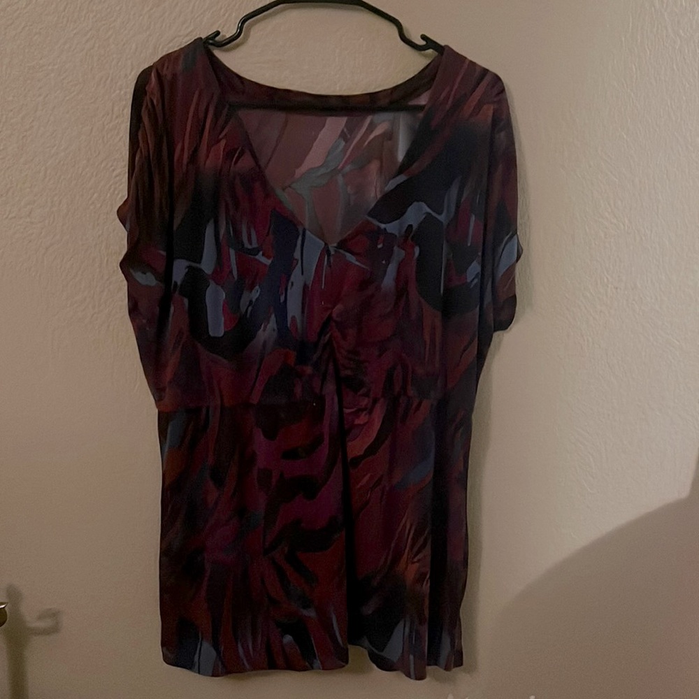 Patterned empire waist top